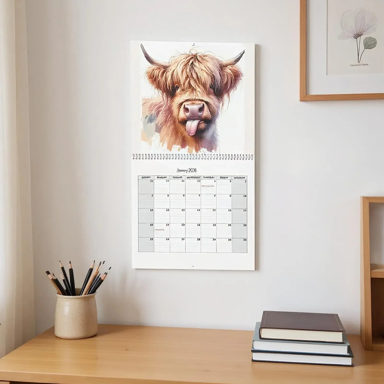 2026 Lightweight Wall Calendar Home Calendar Calendar Planner Desktop Schedule Home Office Clear Printing Product Tearable